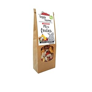 Veggie Toppings Complemento alimenticio Conejos, cobayas, Chinchillas y Pequeños roedores – Mix de Frutas 125GR