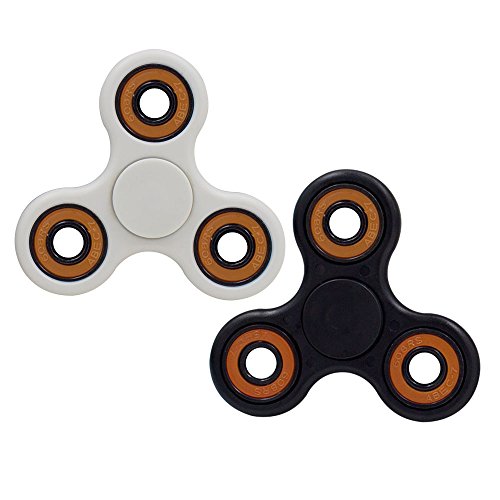 Fidget Hand Spinner,SHONCO 2 PCS EDC Spinner Fidget Toy Stress Reducer High Speed Ceramic Bearing Tri-Spinner Fidget Finger Toy Perfect for ADD,ADHD,Anxiety and Autism Adults or Kids (Black and White) Fidget Hand Spinner,SHONCO 2 PCS EDC Spinner Fidget Toy Stress Reducer High Speed Ceramic Bearing Tri-Spinner Fidget Finger Toy Perfect for ADD,ADHD,Anxiety and Autism Adults or Kids (Black and White)