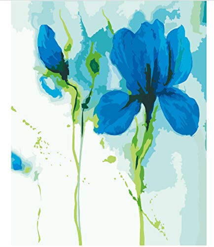 Preisvergleich Produktbild Bild Auf Wand Acrylgemälde Nach Zahlen Abstraktes Ölgemälde Einzigartiges Geschenk Malen Nach Zahlen Schöne Blume 40X50cm