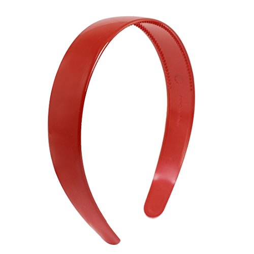 Sourcingmap Plastic Toothed Ladies Hair Hoop Headband Ornament, Red