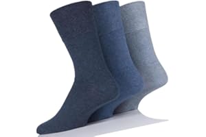 COSHAL® 3 & 6 Womens Diabetic Socks wide Honey Comb top soft cuff Non-Elastic Soft Toe cosy Woman Socks Multipack Non-Binding Circulatory Socks SIZE (4-7) 3 & 6 Pairs