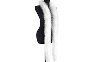 BAKERMICHE 2 m Federboas natürlicher Federschal flauschige Federboas Kostümparty Zubehör für Hochzeit Party Cosplay Tanzkostüm