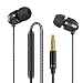 Produktbild Earphones Emmabin Heavy Bass Dynamic Driver Headphones Line-in Microphone and Remote, In-ear Sports Headset with Anti-tangle Triple Cord For Running Gym iOS Android Phones Music Player iPhone