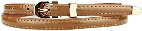 Ladies Women Fashion Skinny Thin PU Leather Waist Belt