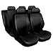 Produktbild CITROEN BX, C3, C4, C5, CX, XANTIA, XM, XSARA, ZX, BERLINGO, NEMO, C-ELYSSE, DS3, DS4, DS5 Schonbezüge Sitzbezüge Autositzbezüge Komplettset Superior Eco Leder (Schwarz)