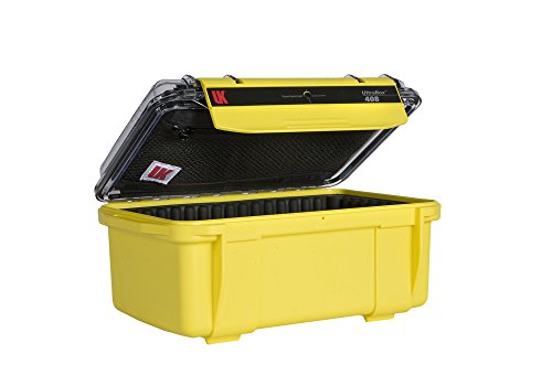 Preisvergleich Produktbild UK UltraBox 408 wasserdicht gelb mit Klarsichtdeckel / Deckeltasche / gepolstertem Einsatz, 08661