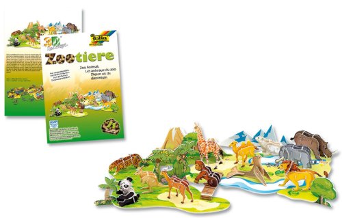 aur Folia 32001 - Modelo en 3D de zoológico, 71 Piezas [Importado de Alemania]