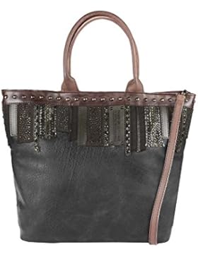 OBC ital-design XXL DAMEN TASCHE HENKELTASCHE DIN-A4 Aktentasche Schultertasche Beuteltasche Handtasche Shopper...