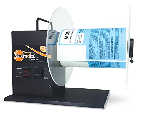 START International LR4500W-UK Bi-directional Wide Label Re-Winder, 251 mm x 178 mm W, Black