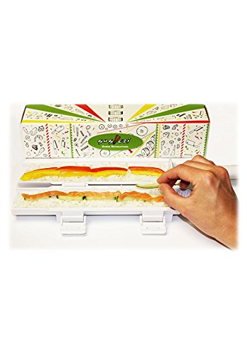 Sushi Maker - Sushi Bazooka Perfektes Sushi einfach selber zubereiten, Kunststoff, weiß, 30 x 6 x 6 cm