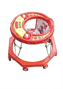 Child Craft Foldable Musical Activity Baby Walker 6 to 18 Months (Red)