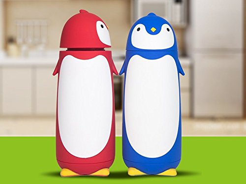 280 ml Edelstahl Pinguin Tasse Thermos Fläschchen Bodenstaubsauber Fläschchen schwarz - 5