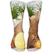 Produktbild Crew Sports Novelty Warm Winter Knee High Socks Unisex Cute Easter Rabbit Long Tube Stockings for Running Jogging
