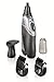 Valera Trimmy Super Set Illuminated Nose Ear Beard Sideburn Hair Trimmer with Vacuum Hair Removal Plastic Black/ Silver