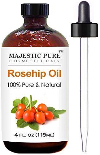 Rosehip Oil - 100% Pure 120ml - Certified Organic Cold Pressed Highest Quality Rose Hip Seed Oil - Natural Moisturiser, Rich in Vitamins, Antioxidants and Essential Fatty Acids - Best for Face, Skin & Hair - Softens, Hydrates and Heals Dry Skin, Known ..