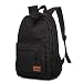 Produktbild Outdoor peak Unisex hochwertige Nylon Büchertasche Rucksack Laptoptasche Unitasche Freizeitrucksack Schulrucksack Studententasche Daypacks Reisetasche(Schwarz)