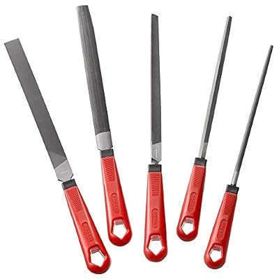 Facom LIM200EM.J5 Lot de 5 limes, 200 mm