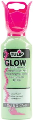 Tulip 1.25oz 3D Fabric Paint Green Glow