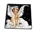 Produktbild 3dRose Golden Retriever Angel Hunde, sitzen auf Einer Cloud mit Einem niedlichen Halo und Engel Wings-Drawing Buch, 8 von 20,3 cm (DB 62894 Türschließer 1)