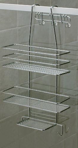 SATINA CHROME SIMPLE CUBICLE CADDY 55x30cm