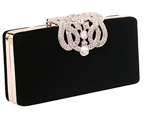 Mooncolour Abendtasche / Brieftasche mit Glitzersteinen