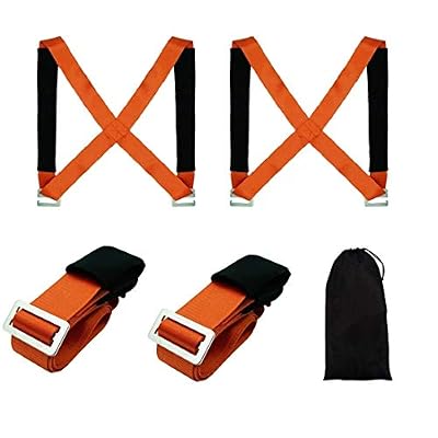 TRONMA Sangle de Déménagement,TRONMA Système de Sangles de Levage et Portage 300 kg pour 2 Personnes - Dolly Kit Harnais d'Épaule pour Déplacer Transport de Meubles, Objets Lourds, Piano