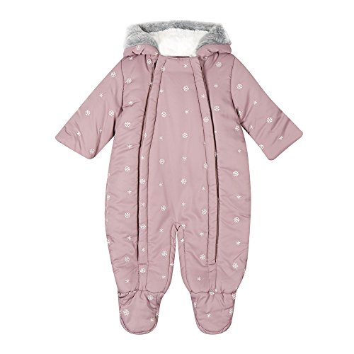 Rjr.John Rocha Designer Girls Purple Snowflake Ear Hooded Snowsuit 12-18 Months