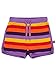 Ej Sikke Lej Baby Girls 0-24m Organic Striped Shorts Striped Shorts, Multicoloured (Dewberry Lilac 560), 12-18 Months (Manufacturer size: 86)