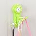 Produktbild crazysell New Arrival 2 Pcs Multicolor Küche Badezimmer Leistungsstark Wand Sucker Vakuum Saugnapf Haken Aufhänger für Schlüssel Kleine Gegenstände Grün