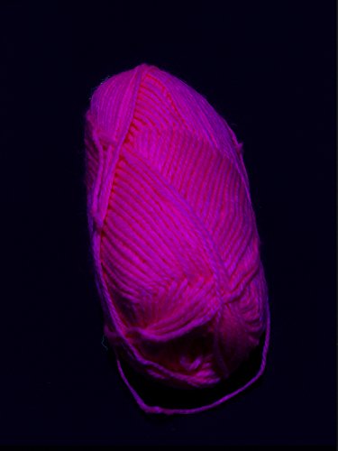UV Schwarzlicht Wolle pink, 50g Neon Schwarzlicht Stringart Goa - 3