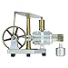 Produktbild TETAKE Stirlingmotor Bausatz - Balance Stirlingmotor Groß Stirlingmotor Modell Stirling Engine für Kinder Student Lehrer - Ganzmetall Großraumkessel