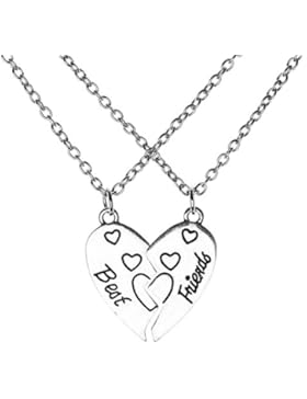 JOVIVI Partner-Anhänger, 2x Freundschaftsketten 