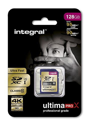 Integral SDXC 128GB Class 10 UltimaPro X UHS-1 class 3 Speicherkarte bis zu 95/90 MB/s read/write - 2
