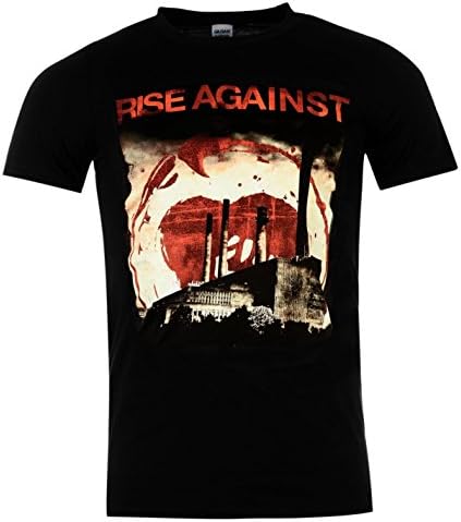 Rise Against Smoke Stacks Official Band T-Shirt Mens Black Music Top Tee T Shirt XLarge