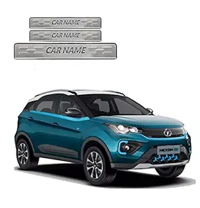 Caro Manic Car Door Sill Scuff Plate Foot Step Compatible with Nexon EV