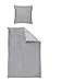Produktbild Irisette Mako Satin Bettwäsche 2 teilig Bettbezug 140 x 200 cm Kopfkissenbezug 70 x 90 cm Twist 317577-12 Grafit