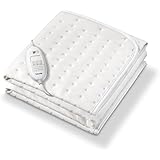 Beurer TS-19 - Calientacamas individual (130 x 75 cm, lavable), color blanco