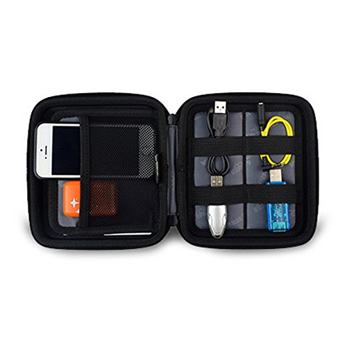 Electronics Accessories Reise Organizer, Polersun Reise Verpackungs Cubes Anti-Schock Festplatte Fall Reise Kabel Organizer Energien Bank Kasten USB Beutel Festplatten Speicherkarten Tasche - 4