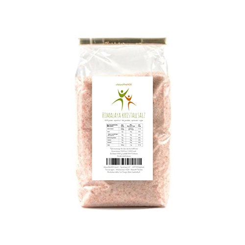 Himalaya Kristallsalz*, absolut naturbelassen - Original aus Pakistan (fein gemahlen) 1000 g (1 kg)