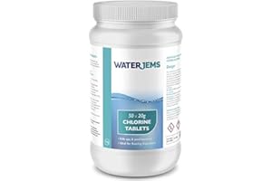 Party Jems 50 x 20g Hot Tub Chlorine Tablets Premium Quality Spa Floating Chemical Dispenser 1Kg