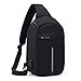 Produktbild Estwell USB Schultertaschen, Herren Damen Sling Rucksack Brusttasche Umhängetasche Daypack für Outdoorsport, Wandern, Radfahren, Reisen, Schule