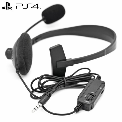 iprotect Gaming auriculares con micr  fono para Sony Playstation 4 negro