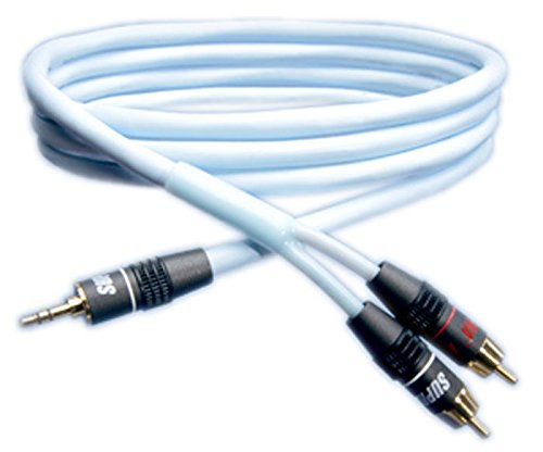 Supra Cables Biline MP Analoge Verbindungskabel 3,5mm Klinke zu RCA 1 m