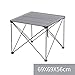 Produktbild Klapptisch Aluminium Esstisch im Freien Portable Sandy Beach Camping Grill Tabellen Haushalt Einfache Klapp Esstisch (Farbe : Titanium Color, größe : 69 * 69 * 56cm)