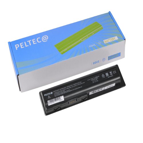 PELTEC @ Premium Notebook Laptop Akku für HP Compaq Presario CQ70 CQ71 CQ60 – 200 462889 – 121 462889 – 141 462889 – 421462890 – 151 462890 – 161 462890 – 251 462890 – 541 462890 – 751 462890 – 761482186 – 003 484170 – 001 484170 – 0024841 (8800 mAh), Schwarz