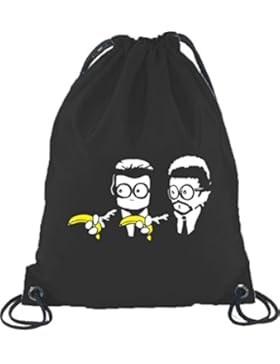 Shirtstreet24, Banana Shoot, Turnbeutel Rucksack Sport Beutel