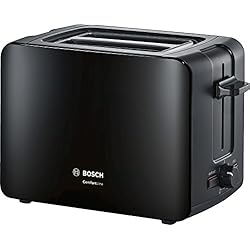 Bosch tat6 a113 Compact Grille-Pain Comfort Line, pain automatique ZENT rierung, fonction décongélation, 1090 W Noir