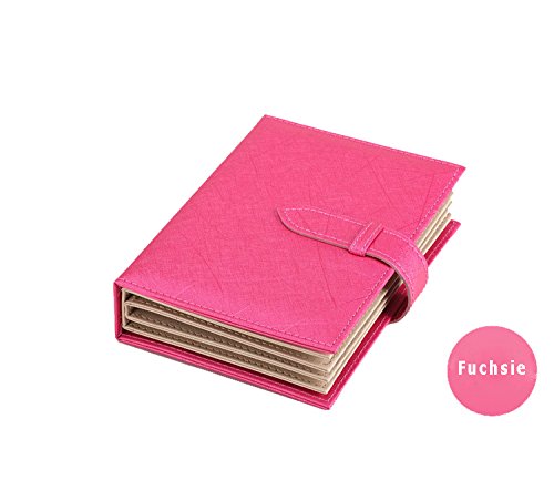 Anokay Schmuckbox Edel Schmuckhalter Aufhängen Ohrringhalter Ständer Schmuckständer Ohrhänger Modern schmuckkasten PINK Schmuckaufbewahrung Kästchen Leder - 6