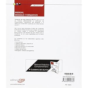 Manual. Transporte de larga distancia (MF1013_3). Certificados de profesionalidad. Organización del transport