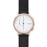 Skagen Herren Analog Quarz Smart Watch Armbanduhr mit Leder Armband SKT1112